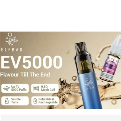ELFBAR wprowadza na rynek brytyjski elektroniczny papieros EV5000 wielokrotne...