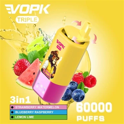 Vopk Triple 60000 Puffs Best Three Flavour Vape Washer