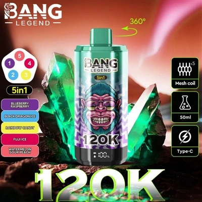 BANG LEGEND 120K, pozwoli Ci doświadczyć największej przyjemności