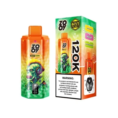 ZOOY 120K 6IN1: Jednorazowe-papierosy premium o wielu-smakach i dużej-pojemności