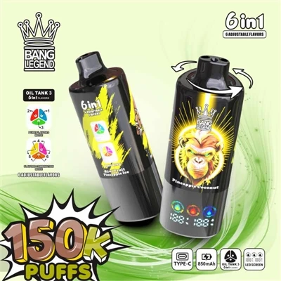 BANG LEGEND 150K Puffs 6 w 1: Nowa definicja pojemności, smaku i standardów w...