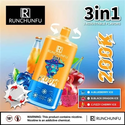 Runchunfu 200K Puffs: nowe badanie struktury i wrażeń użytkownika jednorazowy...