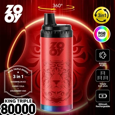 Jednorazowy waporyzator ZOOY KING 3-in-1 80000 Puff: innowacja technologiczna...