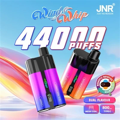 JNR WindWhip 44000: najlepszy wybór dla jednorazowych e-papierosów 2-w 1 o du...