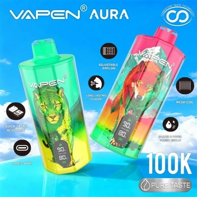 VAPEN AURA 100K: Kiedy „jednorazowość” nie oznacza już osadzania się