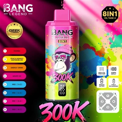 Bang Legend 300K – przesuwanie granic trwałości jednorazowych e-papierosów-