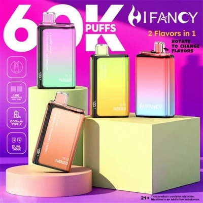 HIFANCY TWIN MAX 60K — ciesz się podwójnymi smakami i nieograniczoną zabawą
