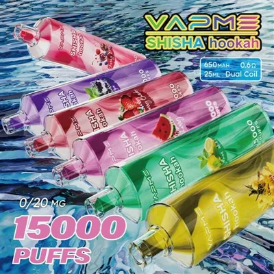Vapme Shisha Hookah 15000: połączenie lekkiej fajki wodnej i jednorazowego wa...