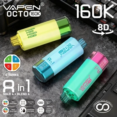 VAPEN OCTO 160K: jednorazowy e-papieros-, który naprawdę zapewnia doskonałe w...