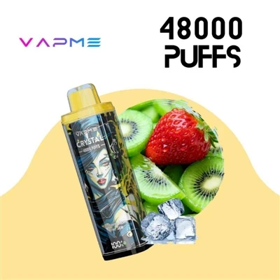 VAPME CRYSTAL 48000: Jednorazowy-papieros elektroniczny o dużej-pojemności, n...