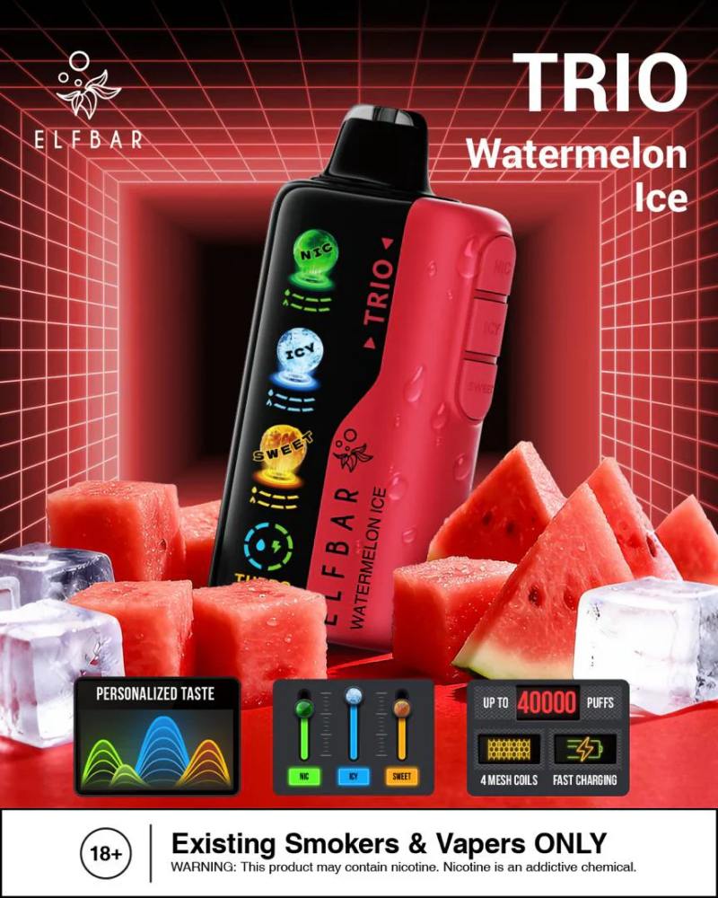 ElfbarTrioWatermelonIce40000Puffsvapedevicewithwatermelonandice ELFBAR TRIO 40000 ElfbarTrioWatermelonIce40000Puffsvapedevicewithwatermelonandice ELFBAR TRIO 40000