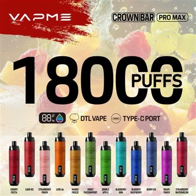 Waporyzator jednorazowy CROWN BAR 18000 PRO MAX