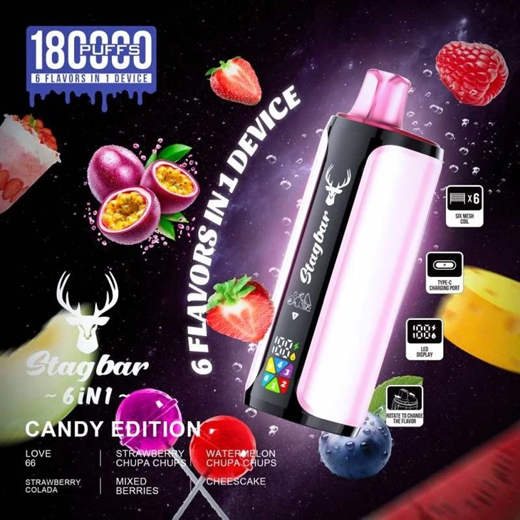 Stag Bar 6in1 180K Puffs Vape high quality